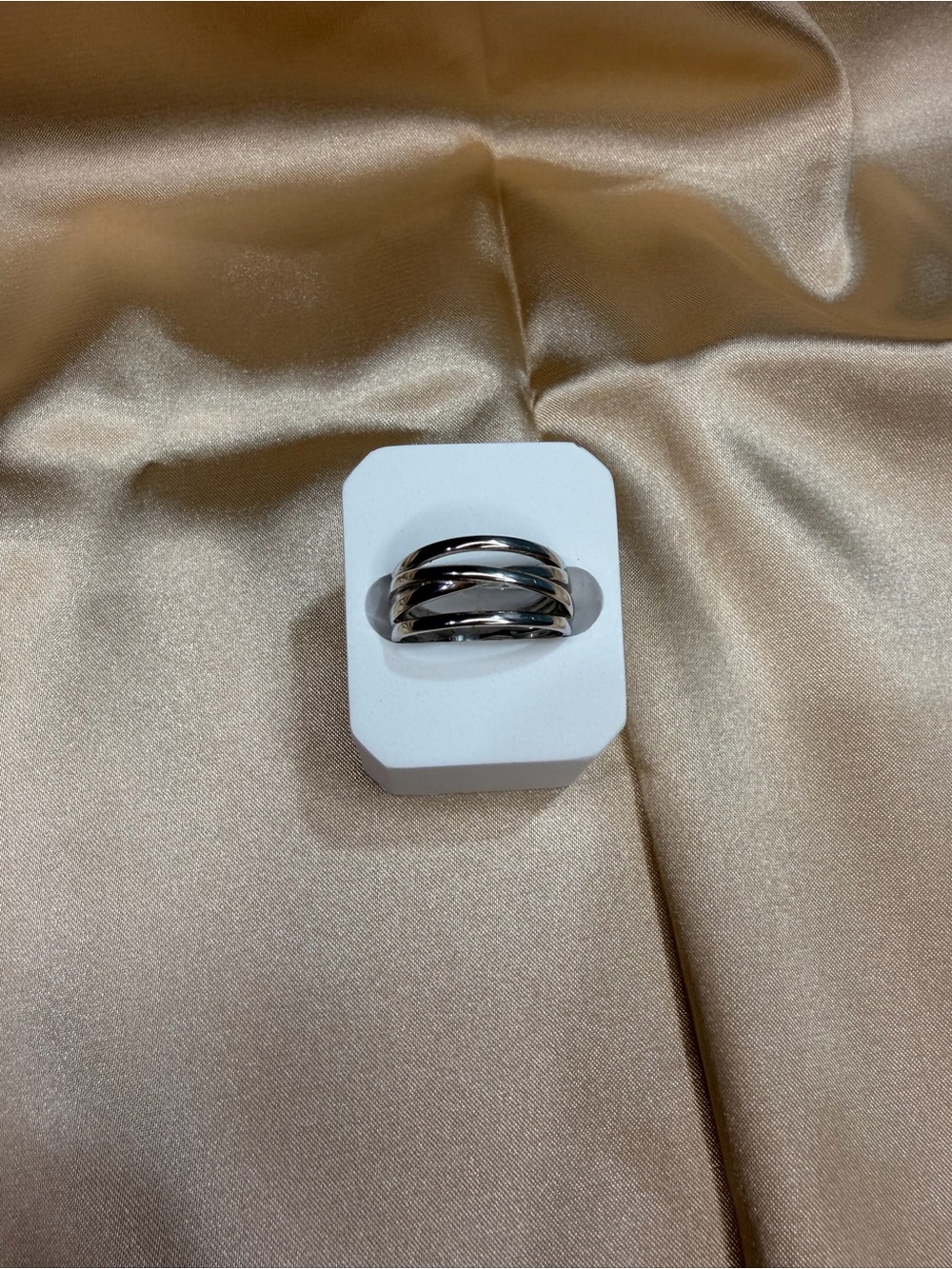 Men's Black Stainless Steel Multi-Band Ring